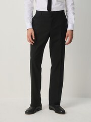 Black Tailored Fit Tuxedo Suit Trousers - Image 1 of 5