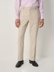 Neutral Slim Fit Flannel Tuxedo Suit Trousers - Image 1 of 5