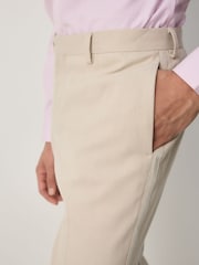 Neutral Slim Fit Flannel Tuxedo Suit Trousers - Image 5 of 5