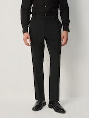 Black Slim Fit Tuxedo Suit Trousers - Image 1 of 5