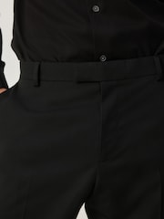 Black Slim Fit Tuxedo Suit Trousers - Image 5 of 5