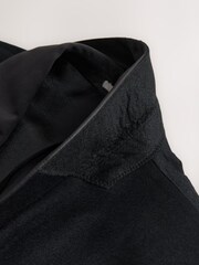 Black Signature Zignone Wool Cashmere Tuxedo Suit Jacket - Image 8 of 10