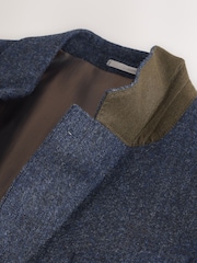 Navy Signature Abraham Moon Wool Donegal Suit Jacket - Image 12 of 12