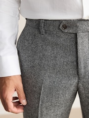 Grey Signature Abraham Moon Wool Donegal Suit Trousers - Image 4 of 5