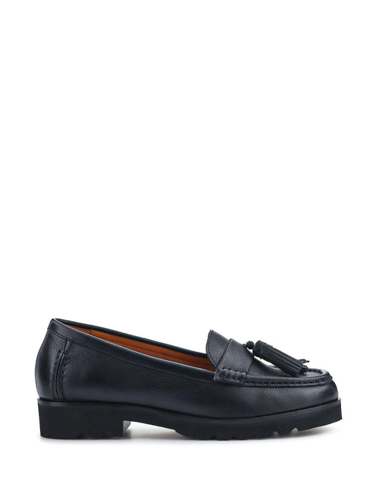 Negro - Jones Bootmaker Leather Casual Slip On Shoes - Imagen 1 de 5 Negro - Jones Bootmaker Leather Casual Slip On Shoes - Imagen 1 de 5