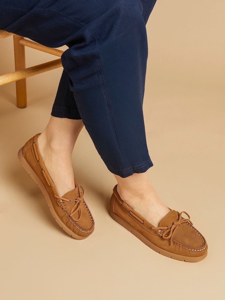 Jones Bootmaker Penella Hand Stitched Leather Moccasins - Image 1 of 6