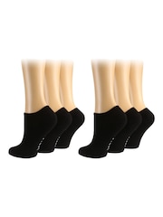 Wild Feet Black Sports Cushioned Bamboo Liners socks 2 Pack - Image 2 of 4