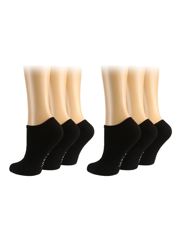 Wild Feet Black Sports Cushioned Bamboo Liners socks 2 Pack - Image 2 of 4