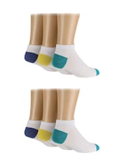 Wild Feet Bamboo Pop Colour Trainer Socks 3 pack - Imagen 1 de 4