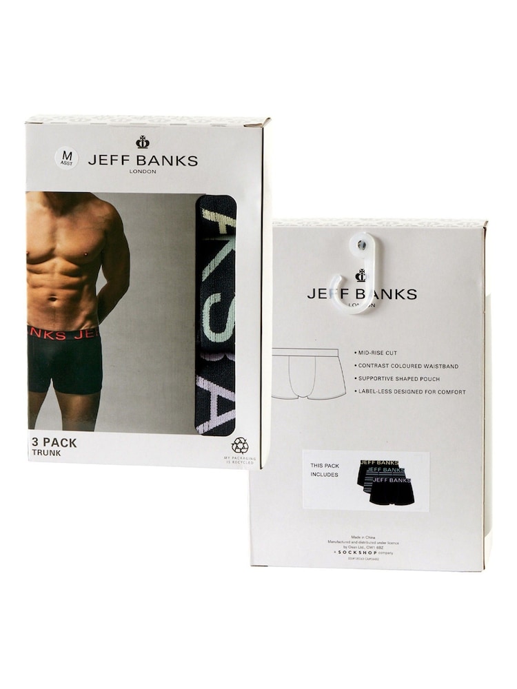 Jeff Banks Low Rise Fashion Stripe Trunks - صورة 6 من 6