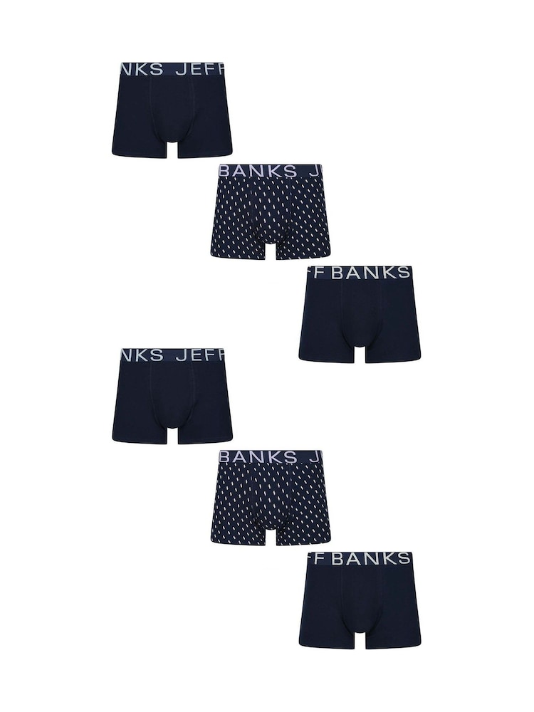 Jeff Banks Low Rise Fashion Dot Trunks - صورة 1 من 10