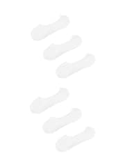 أبيض - Wild Feet Low Cut No Show Mesh Liners Trainers Socks 6 Pack - صورة 4 من 5