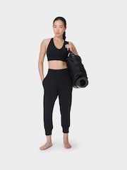 Sweaty Betty Black Gaia Performance Yoga Capri Joggers - Image 3 of 6