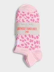 Sweaty Betty Pink Lightweight Trainer Socks 3 Pack - Image 2 of 2