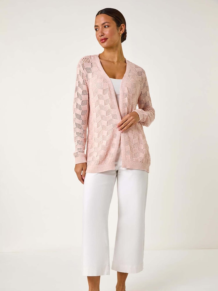 Roman Strickjacke mit schimmerndem Strukturstich und lässigem Schnitt - Bild 2 von 5 Roman Strickjacke mit schimmerndem Strukturstich und lässigem Schnitt - Bild 2 von 5