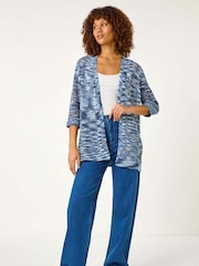 Roman Blue Spacedye Cardigan - Image 2 of 5