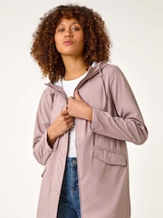 Roman Pink Rain Resistant Hooded Jacket - Image 1 of 5