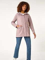 Roman Pink Rain Resistant Hooded Jacket - Image 2 of 5