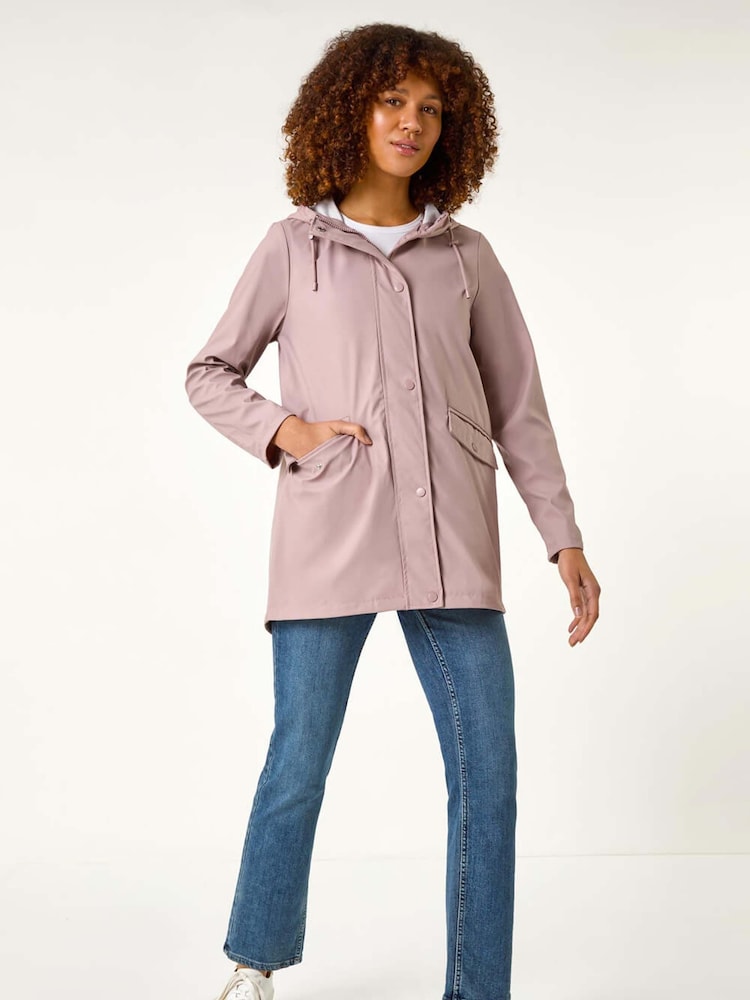 Roman Pink Rain Resistant Hooded Jacket - Image 2 of 5