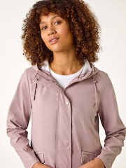 Roman Pink Rain Resistant Hooded Jacket - Image 4 of 5