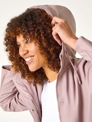 Roman Pink Rain Resistant Hooded Jacket - Image 5 of 5