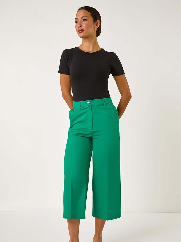 Roman Green Culottes Trousers - Image 2 of 5