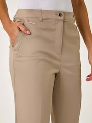 Roman Natural Cotton Full Length Stretch Trousers - Image 5 of 5
