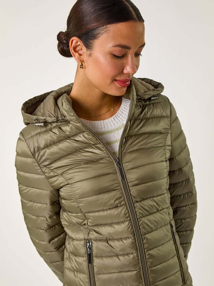 Roman Green Padded Hood Jacket - Image 1 of 5