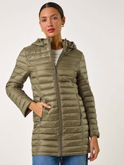 Roman Green Padded Hood Jacket - Image 4 of 5