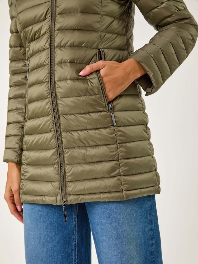 Roman Green Padded Hood Jacket - Image 5 of 5