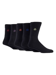 Черный - Jeff Banks Cotton Crew Socks 4 Pack - Image 1 of 5