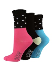 Черный - Wild Feet Bamboo Pop Colour Socks 3 Pack - Изображение 4 из 4