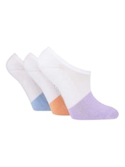 Wild Feet Purple Bamboo Cushioned Super Low Cut Trainer Liners with Heel Grip - Image 1 of 4