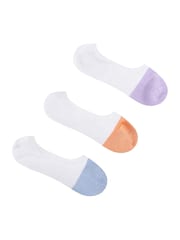 Wild Feet Purple Bamboo Cushioned Super Low Cut Trainer Liners with Heel Grip - Image 2 of 4