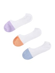 Wild Feet Purple Bamboo Cushioned Super Low Cut Trainer Liners with Heel Grip - Image 3 of 4
