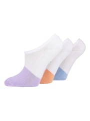 Wild Feet Purple Bamboo Cushioned Super Low Cut Trainer Liners with Heel Grip - Image 4 of 4