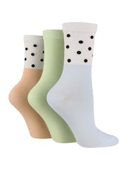 Белый - Wild Feet Bamboo Pop Colour Socks 3 Pack - Изображение 1 из 4