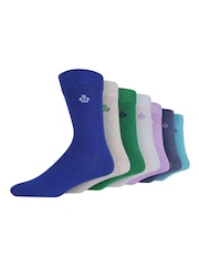 Jeff Banks Blue Cotton Fashion Crew Socks - Image 2 of 3