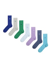 Jeff Banks Blue Cotton Fashion Crew Socks - Image 3 of 3