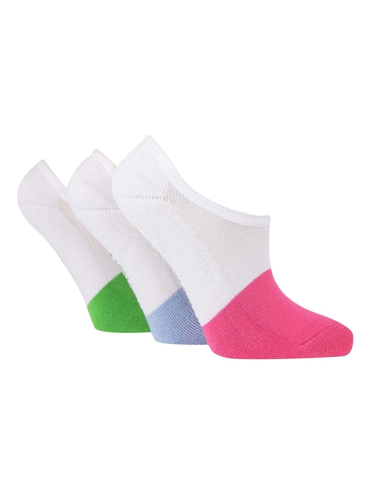 Wild Feet Pink Bamboo Cushioned Super Low Cut Trainer Liners with Heel Grip - Image 1 of 4
