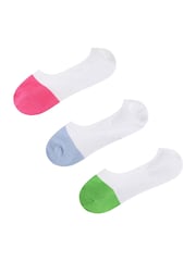 Wild Feet Pink Bamboo Cushioned Super Low Cut Trainer Liners with Heel Grip - Image 2 of 4