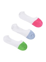 Wild Feet Pink Bamboo Cushioned Super Low Cut Trainer Liners with Heel Grip - Image 3 of 4