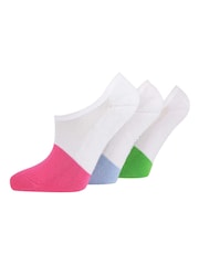 Wild Feet Pink Bamboo Cushioned Super Low Cut Trainer Liners with Heel Grip - Image 4 of 4