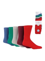 Jeff Banks Red Cotton Leisure Socks - Image 2 of 5