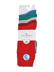 Jeff Banks Red Cotton Leisure Socks - Image 3 of 5