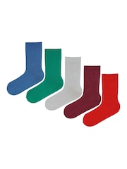 Jeff Banks Red Cotton Leisure Socks - Image 4 of 5
