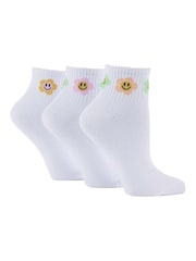 Набор из 3 пар спортивных носков длиной до четверти Wild Feet - Изображение 1 из 7