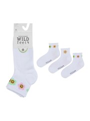 Набор из 3 пар спортивных носков длиной до четверти Wild Feet - Изображение 5 из 7