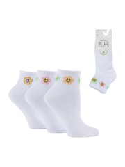 Набор из 3 пар спортивных носков длиной до четверти Wild Feet - Изображение 7 из 7