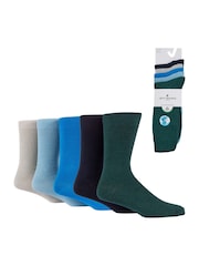Jeff Banks Blue Cotton Leisure Socks - Image 2 of 5
